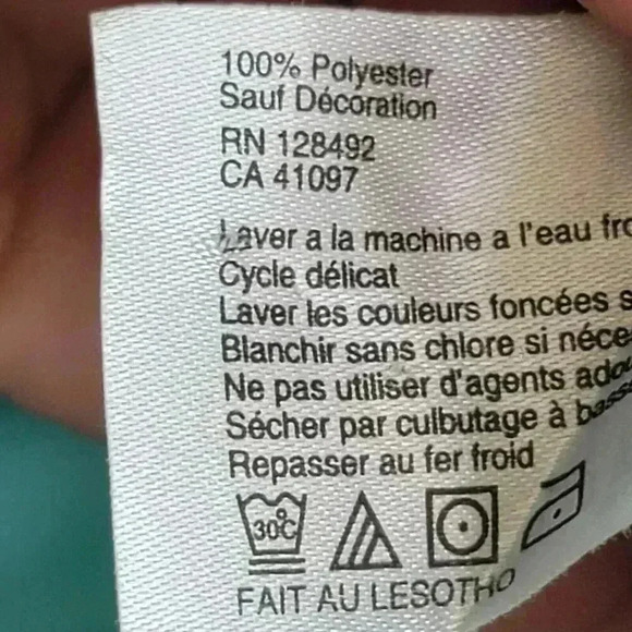 Greg Norman ML75 Polo Shirt Men's Size LG Turquoise 1/4 Button Up Short Sleeve - Picture 6 of 10